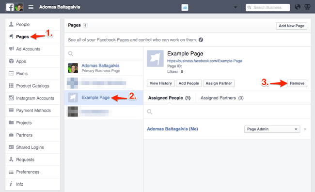 Remove a Page from Facebook Business Manager | AgoraPulse - Sorry This Person Can't Be Added As An Admin Facebook