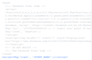 new Facebook tracking pixel 