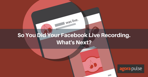 Facebook Live recording content uses