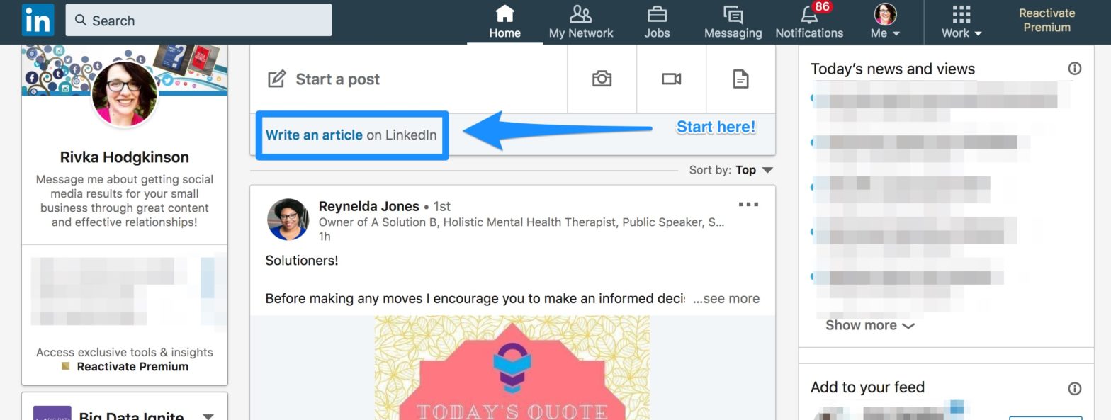 Can you post an article on linkedin company page picture