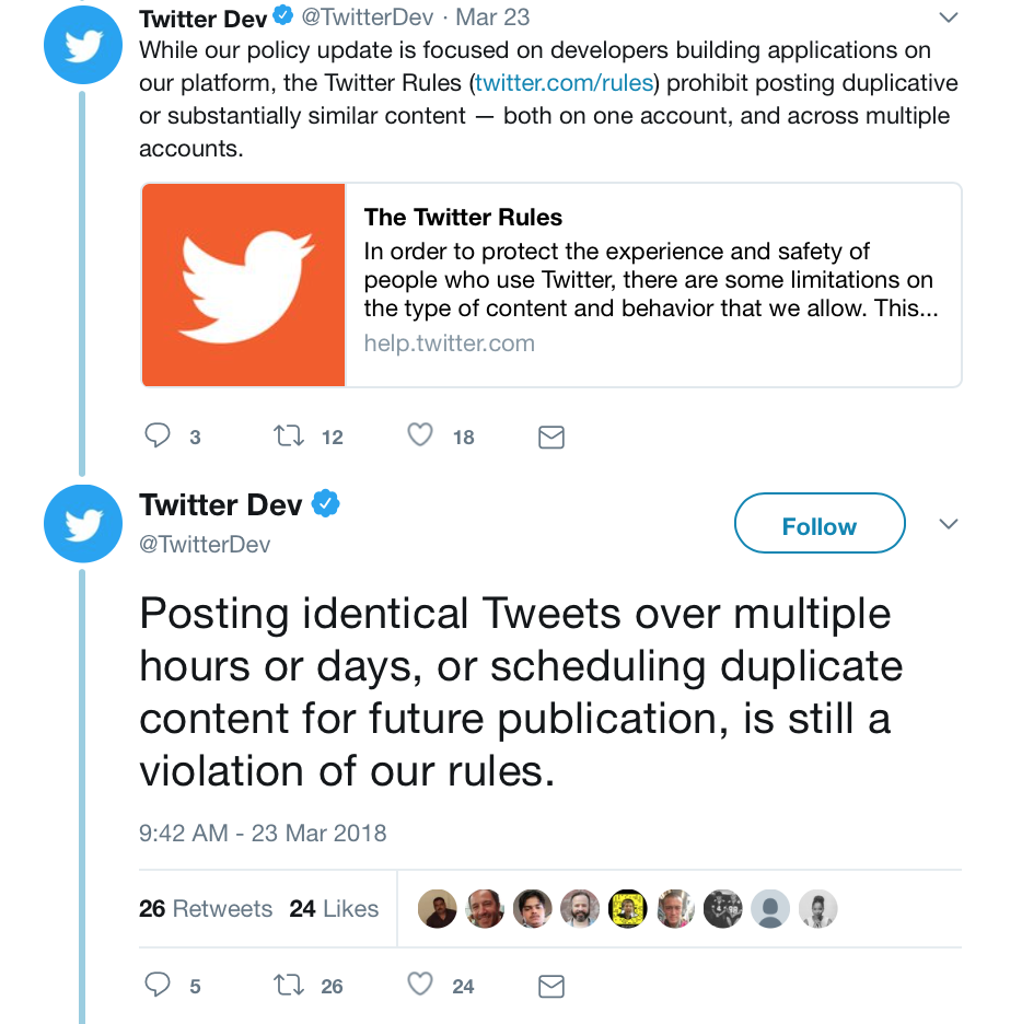 Twitter spam rules: Twitter's new policy