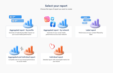 select your report for social media