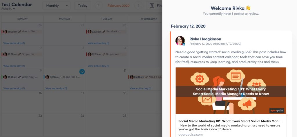 using the shared calendar tool
