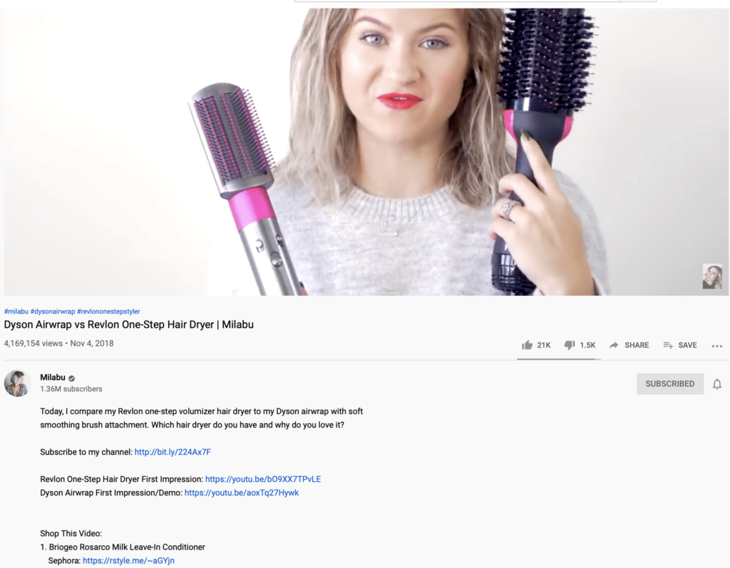 example of a youtube influencer