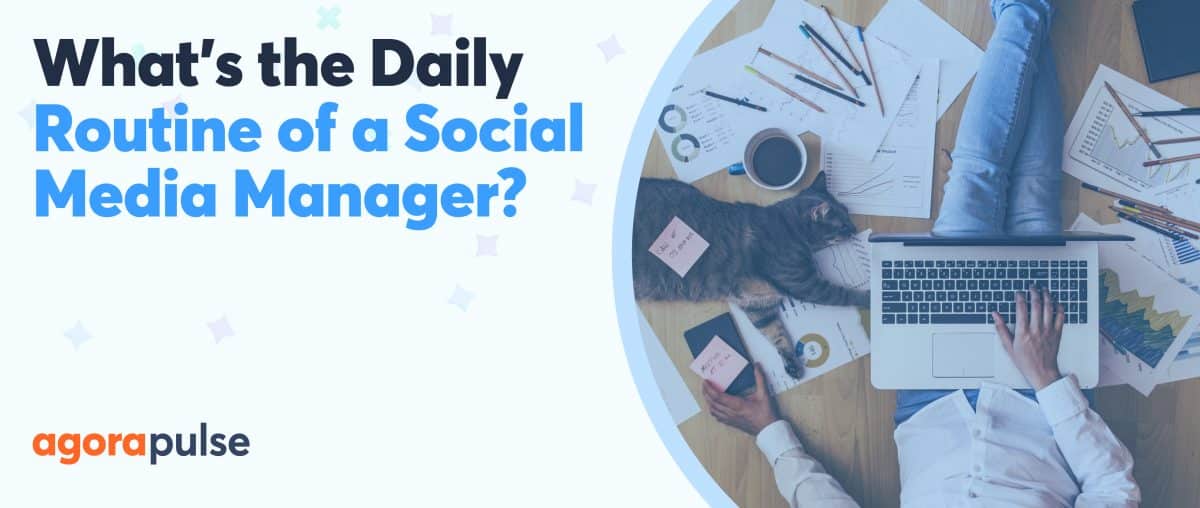 daily routine of a social media manager
