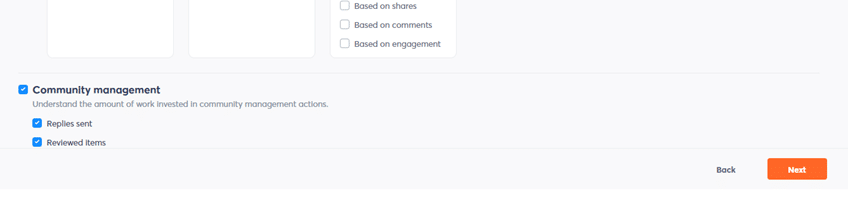 screenshot of community management