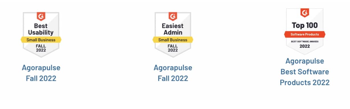 agorapulse wins highest satisfaction products for social media management software