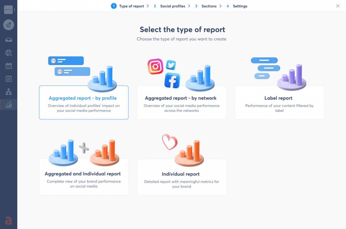 Reports in Agorapulse