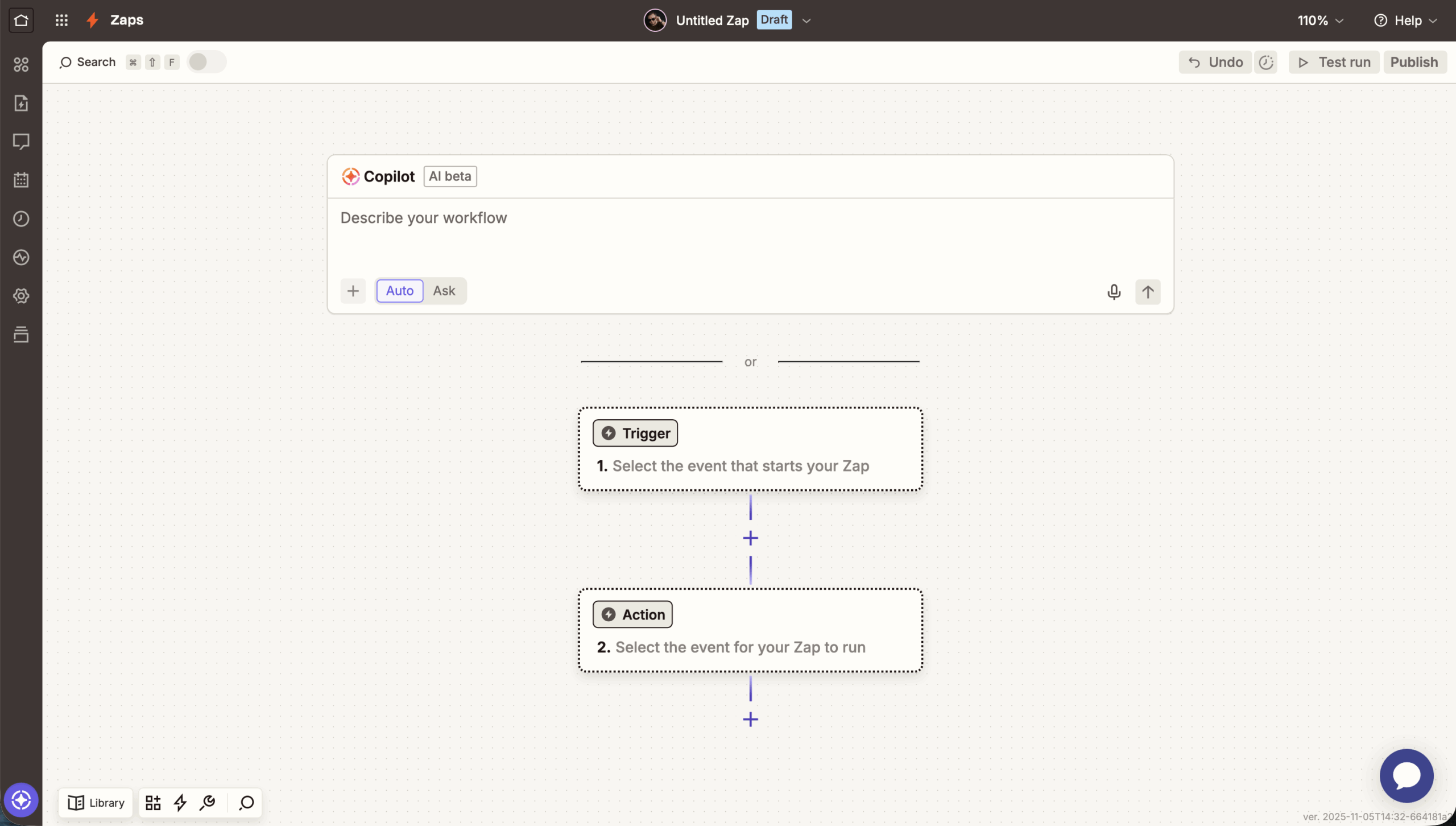 Trigger and Action already set up in the Zap