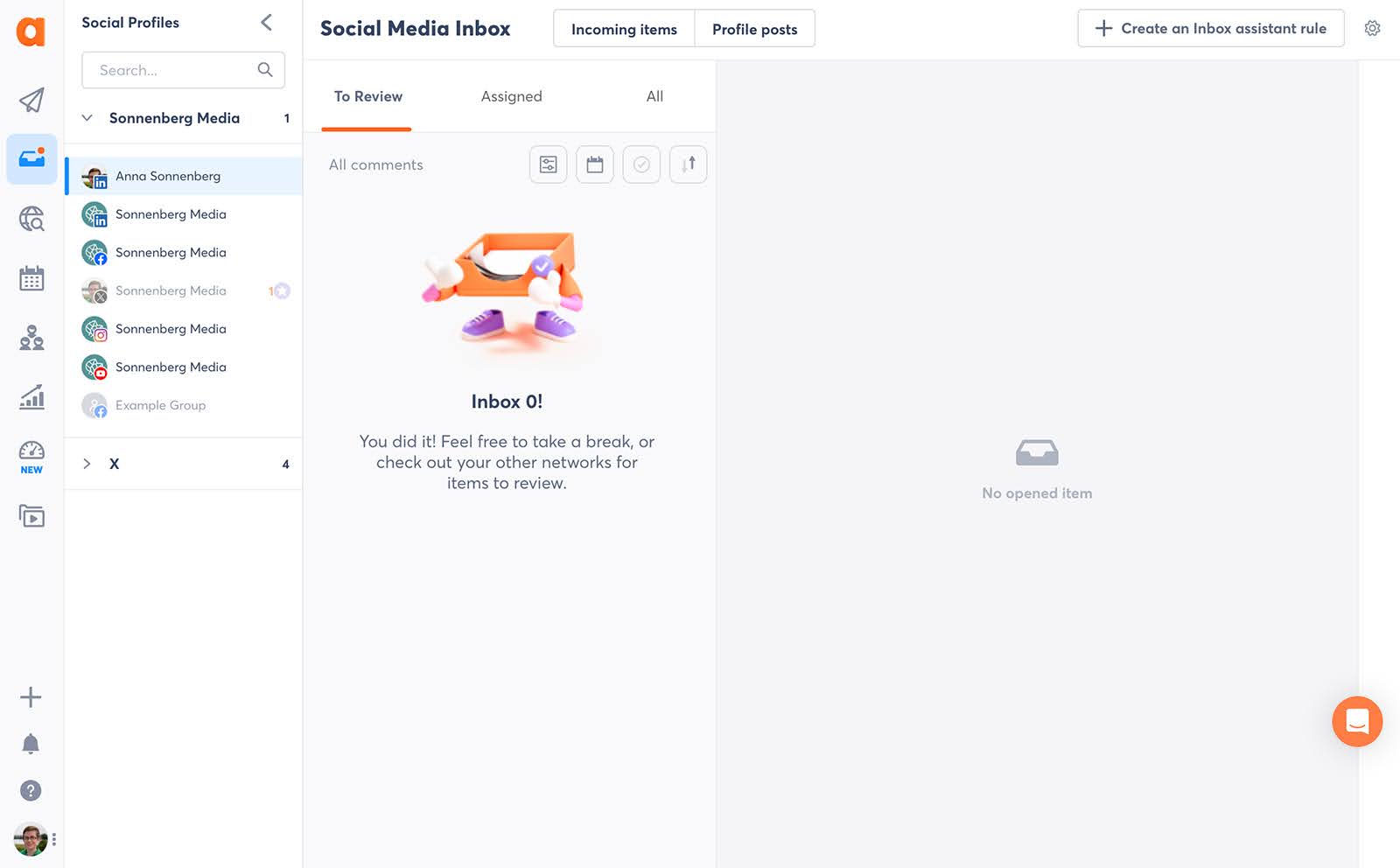 Agorapulse UI Veranschaulichung