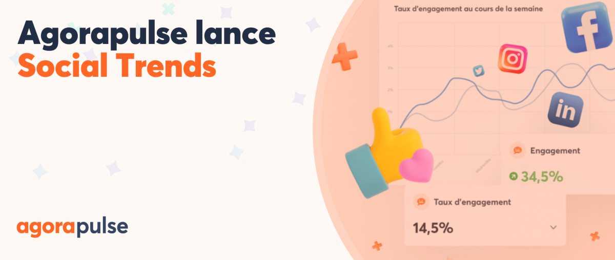 Feature image of Agorapulse lance Social Trends