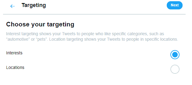 twitter promote targeting
